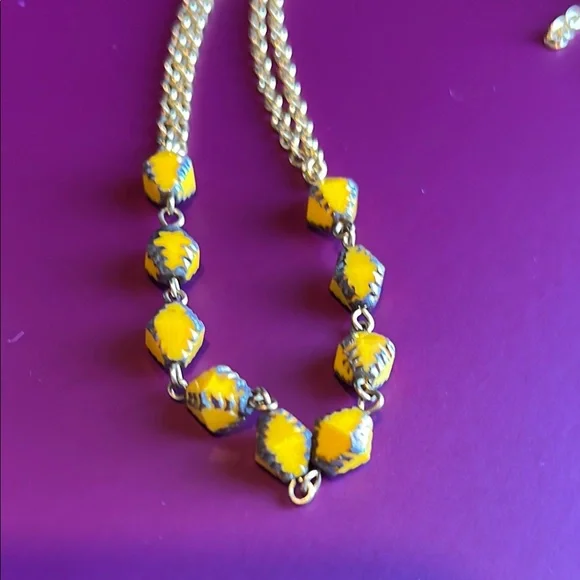 Authentic Seasonal Whispers Gold and Yellow Beaded Necklace and Earring Set New - Picture 14 of 17